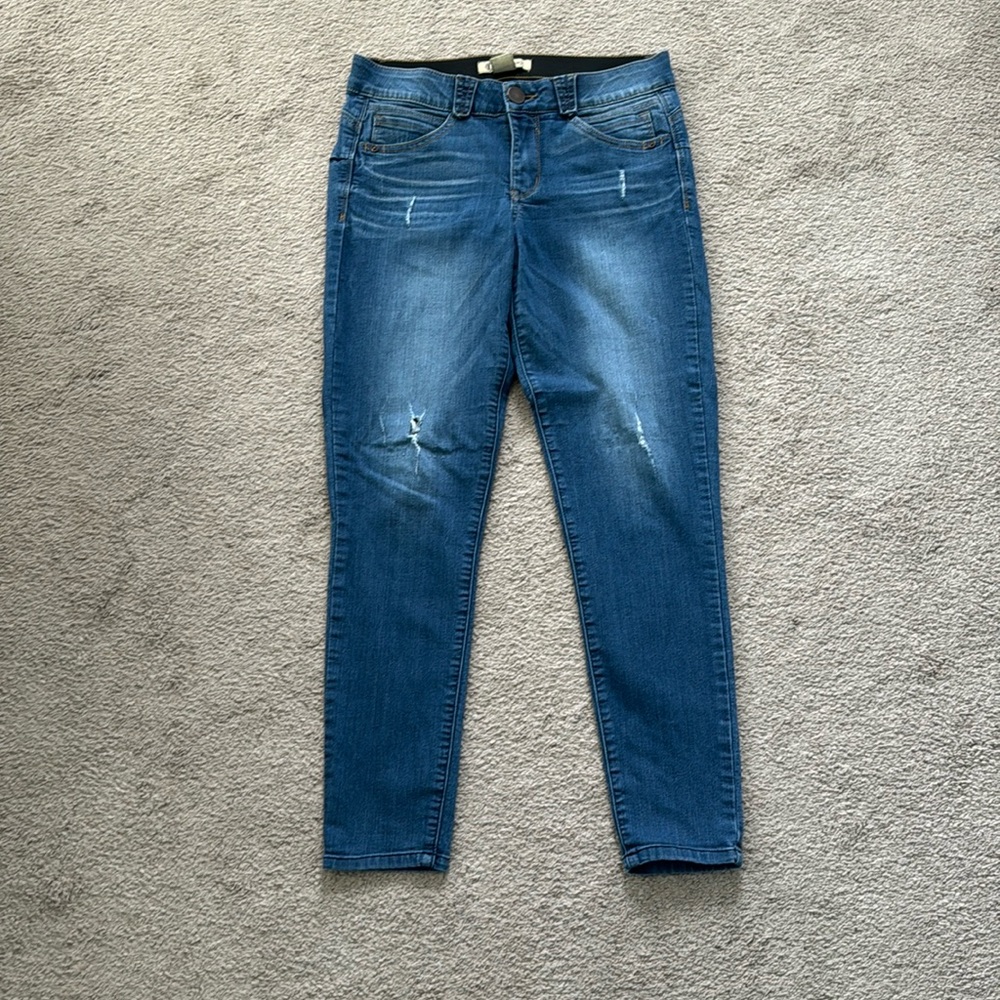 Democracy distressed jeans “Abs-solution” size 8